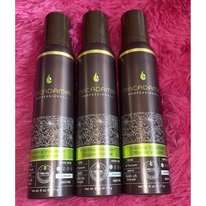 3x Macadamia Professional Foaming Volumizer Mousse Volume 6 oz‎ - BRAND NEW